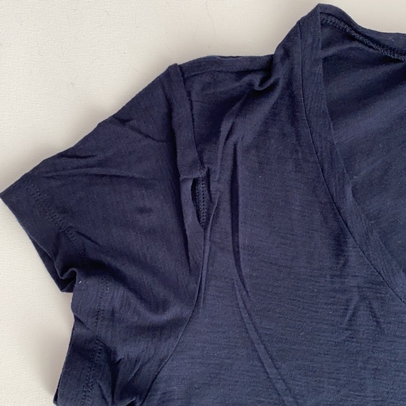 JAMES PERSE Standard Deep V-Neck TEE French Navy - Picture 3 of 3